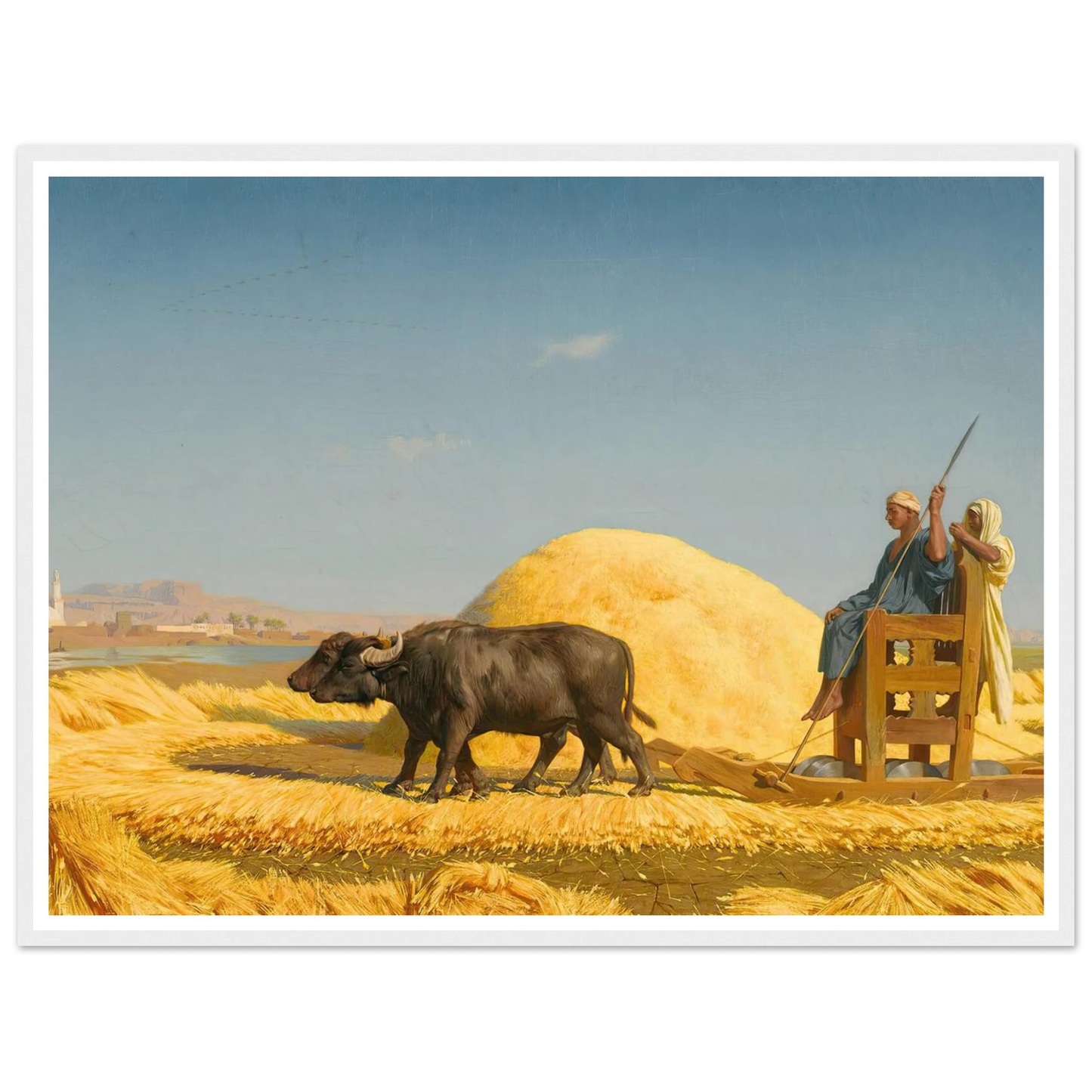 The Grain Threshers, Egypt (1859) Art Print | Jean Leon Gerome-Quipham Collections
