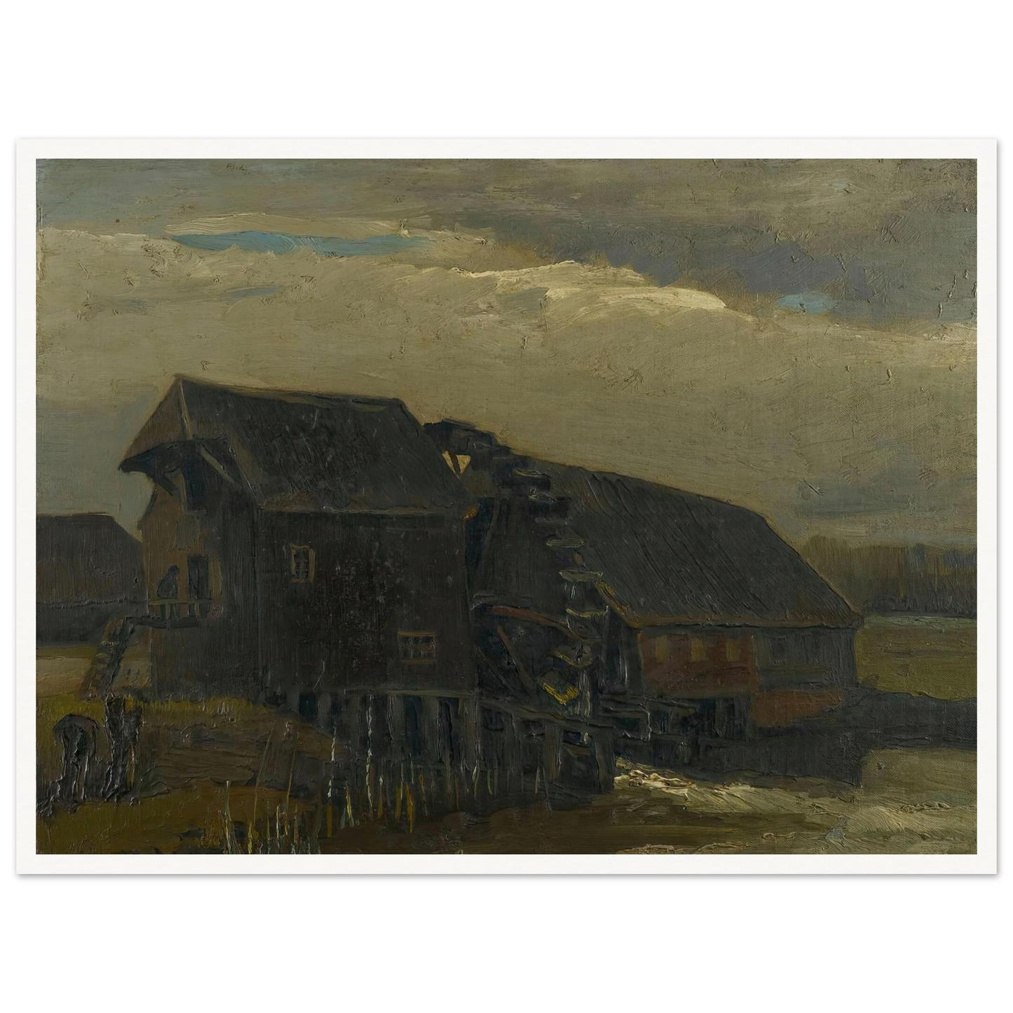 Water Mill At Opwetten (1884) Art Print | Vincent van Gogh-Quipham Collections