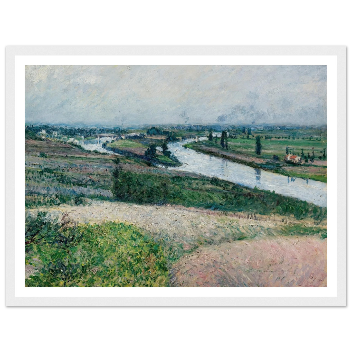 La Seine À La Pointe D’epinay (circa 1888) Art Print | Gustave Caillebotte-Quipham Collections