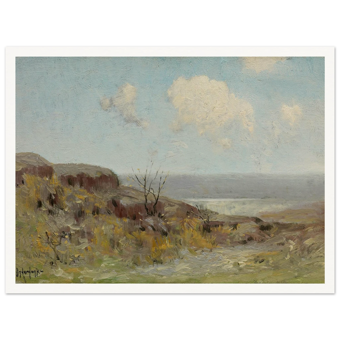 Rocky hillside quiet pool (1908) Art Print | Julian Onderdonk-Quipham Collections