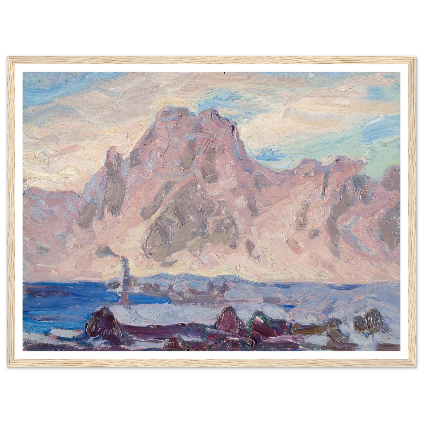 Lofoten in Violet. Study (1934) Art Print | Anna Boberg-Quipham Collections