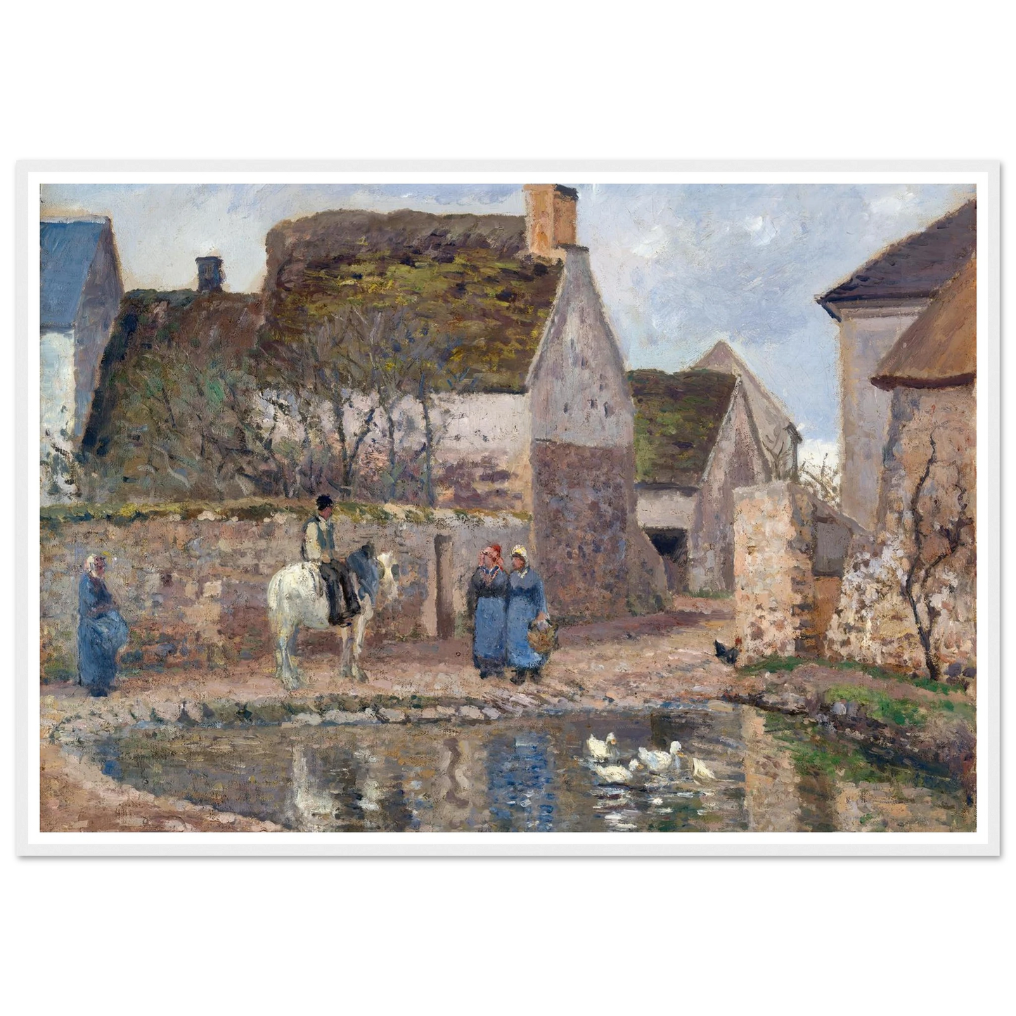 A Pond in Ennery (1874) Art Print | Camille Pissarro-Quipham Collections
