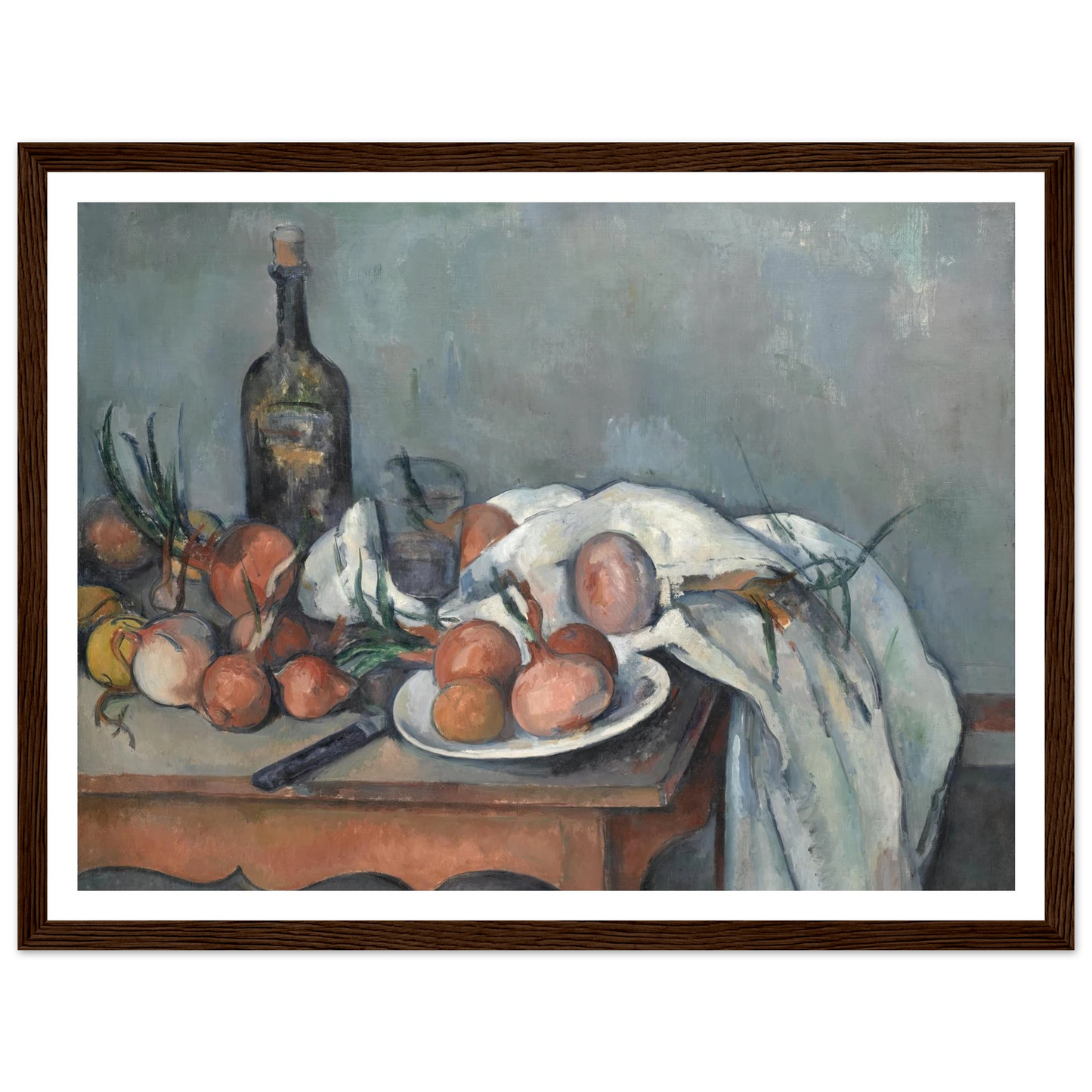 Still Life with Onions (1896 - 1898) Art Print | Paul Cezanne-Quipham Collections