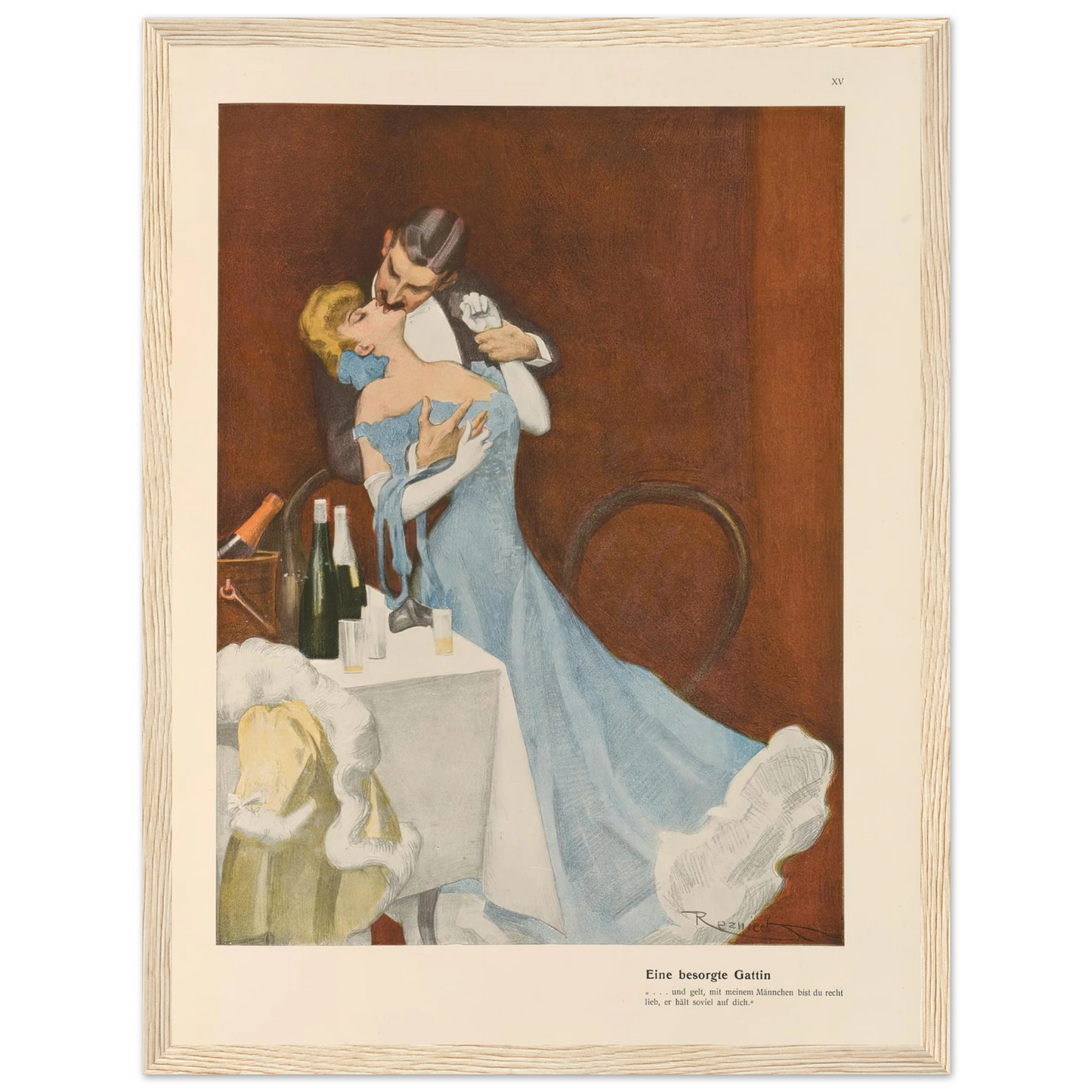 Eine besorgte Gattin (1908) Art Print | Ferdinand Freiherr von Reznicek-Quipham Collections