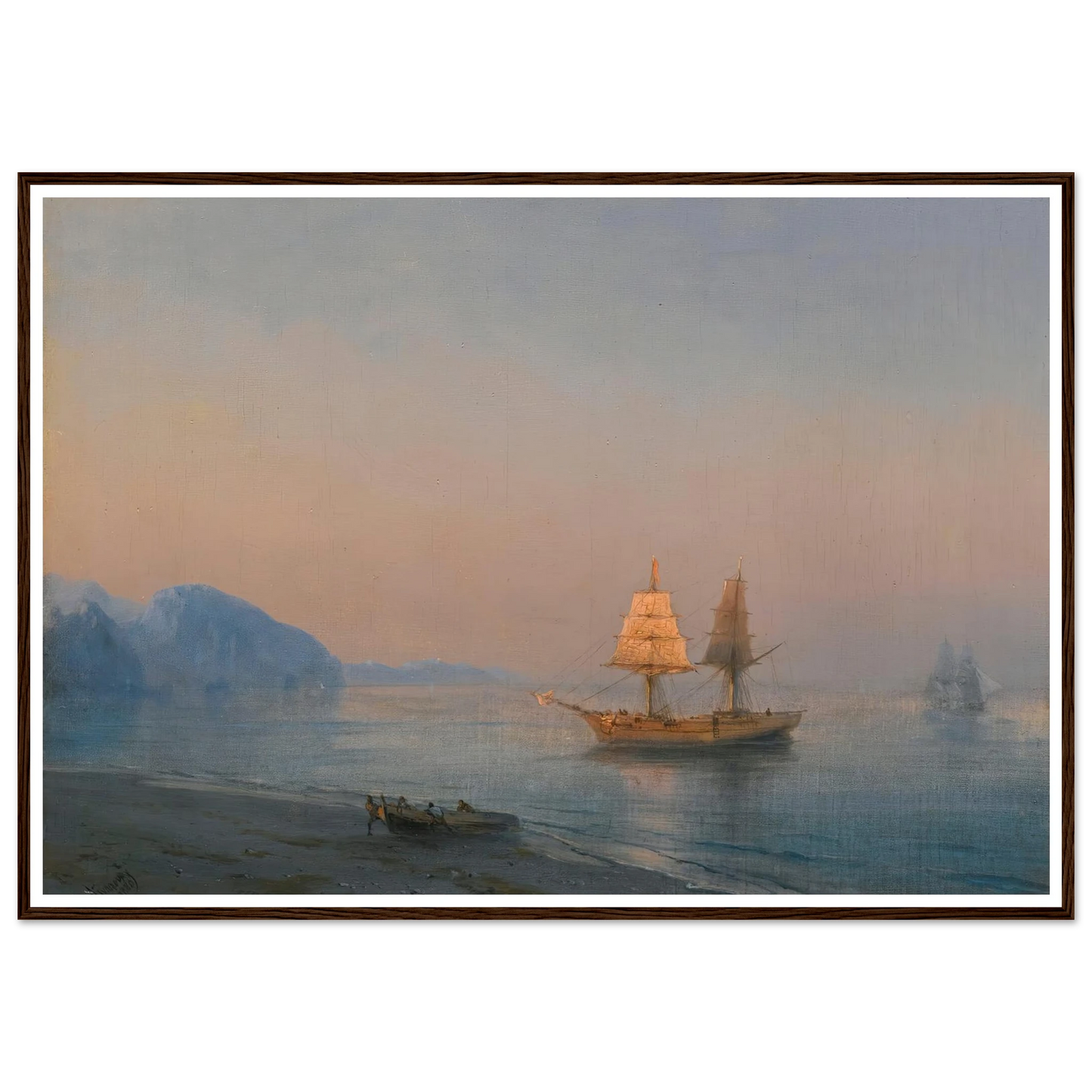Morning In Yalta (1880) Art Print | Ivan Konstantinovich Aivazovsky-Quipham Collections