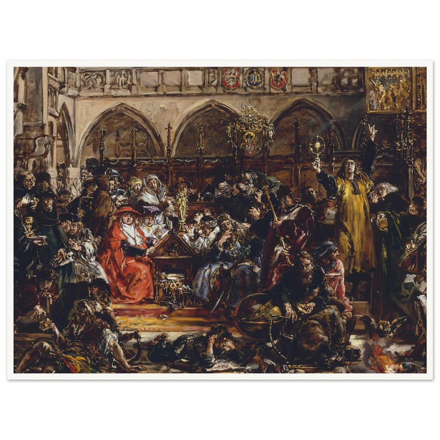 Influence of the university on the country, from the series “History of Civilization in Poland” (1888) Art Print | Jan Matejko-Quipham Collections