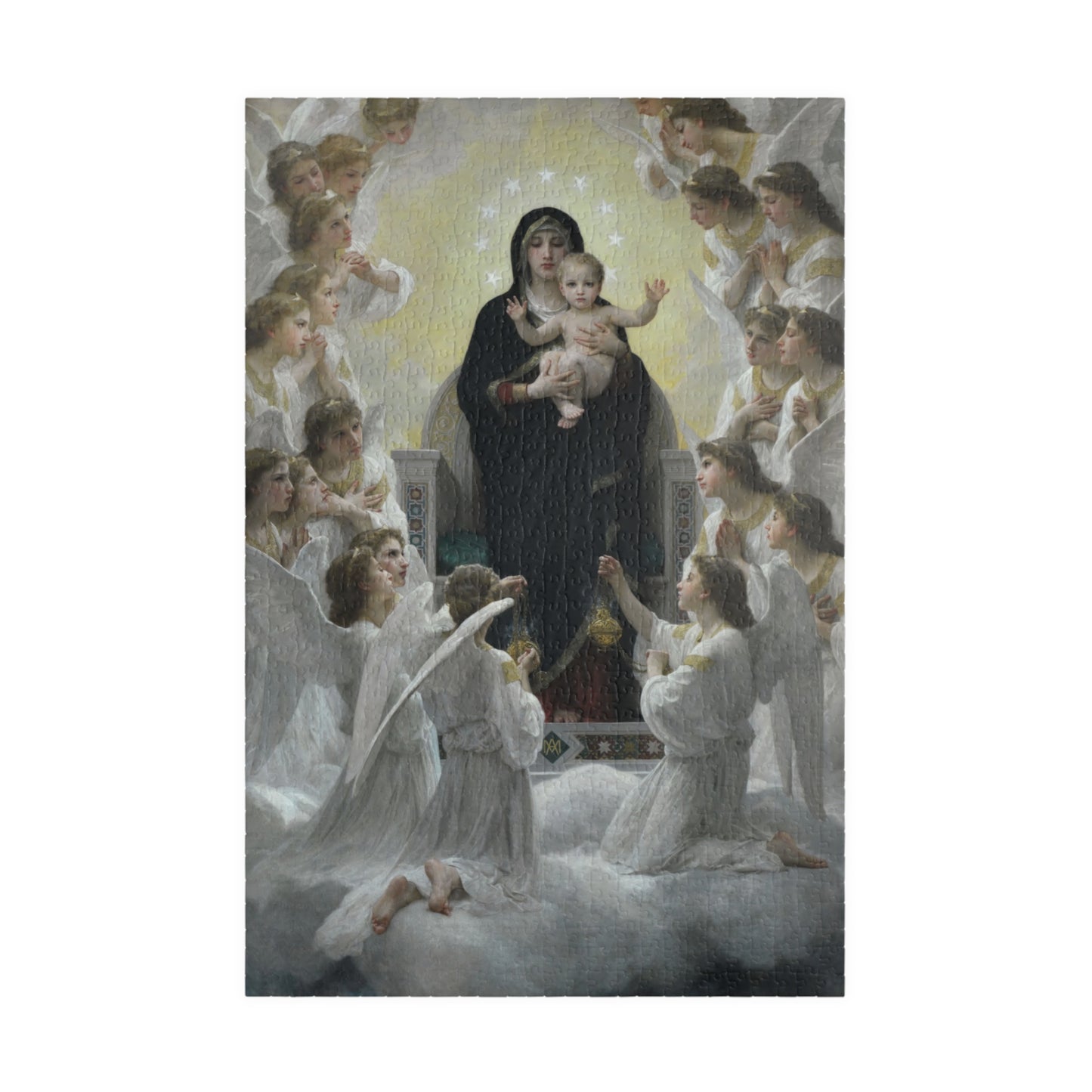 The Virgin With Angels Puzzle | William-Adolphe Bouguereau-Quipham Collections