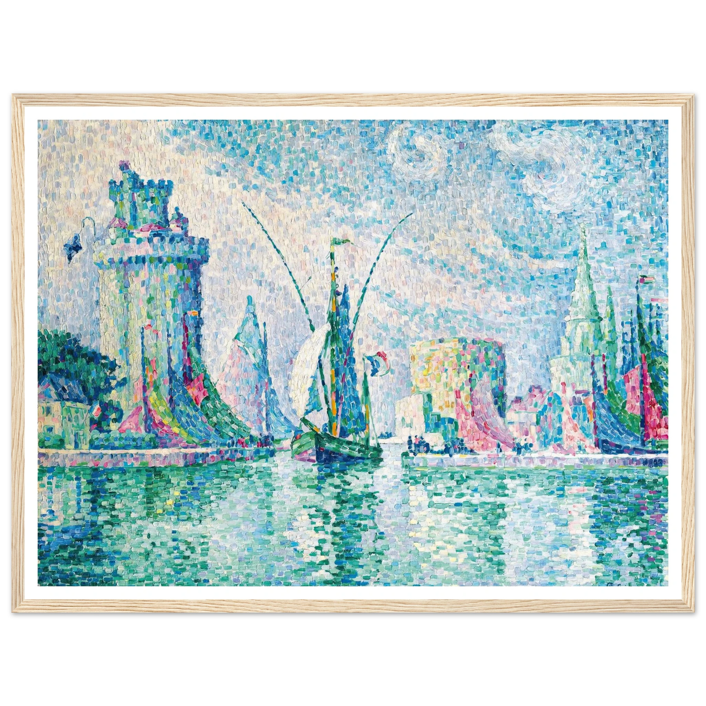 Les Tours Vertes, La Rochelle (1913) Art Print | Paul Signac-Quipham Collections