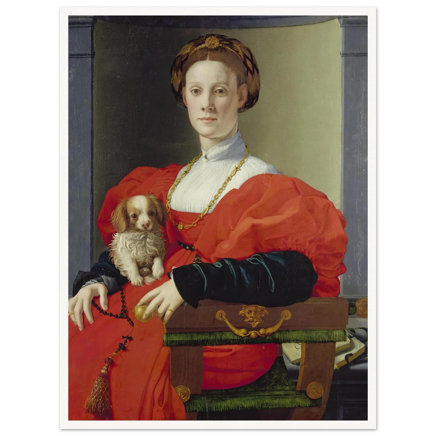 Portrait of a Lady in Red (Francesca Salviati) (ca. 1533) Art Print | Agnolo Bronzino-Quipham Collections