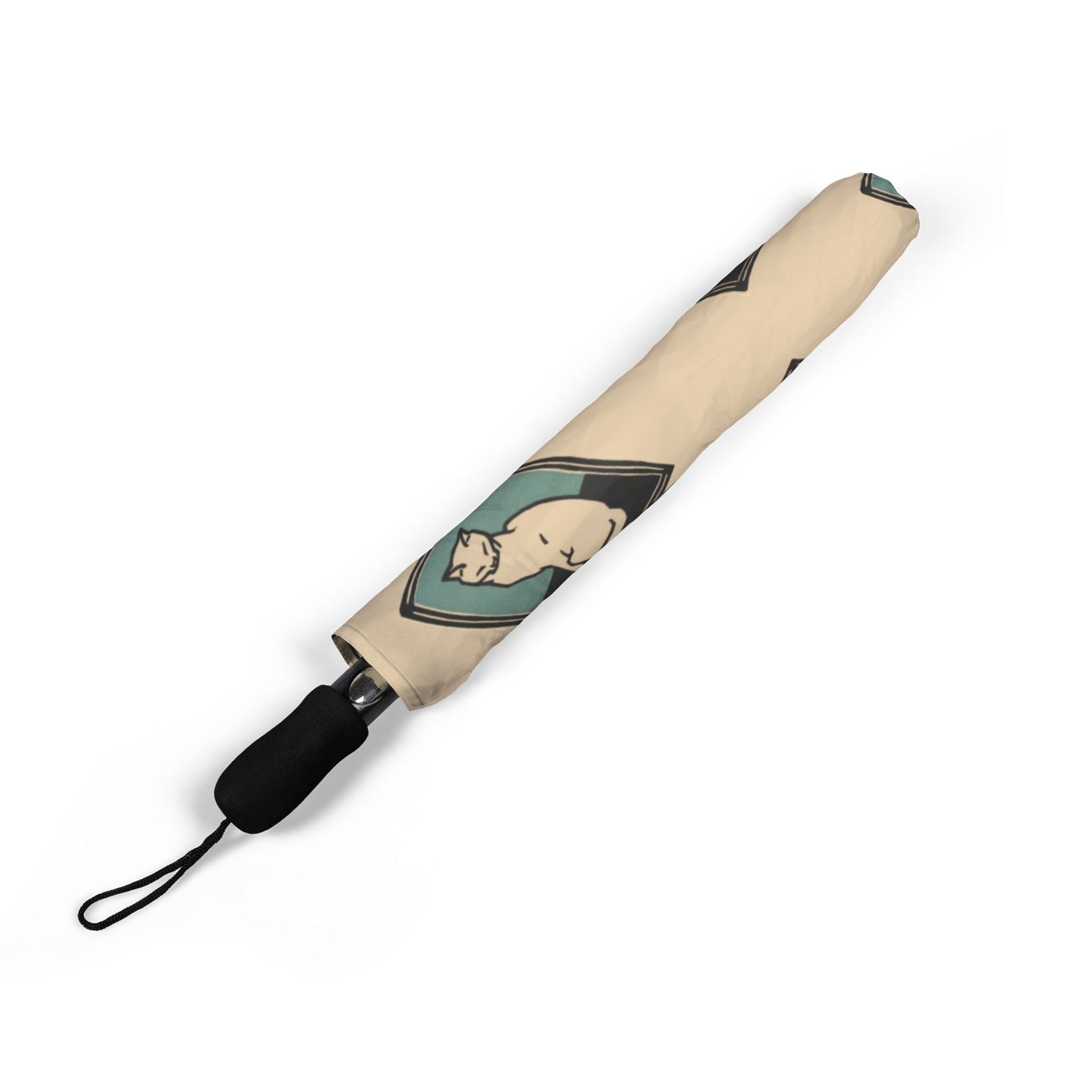 Zittende kat met gesloten ogen Umbrella | Julie de Graag-Quipham Collections