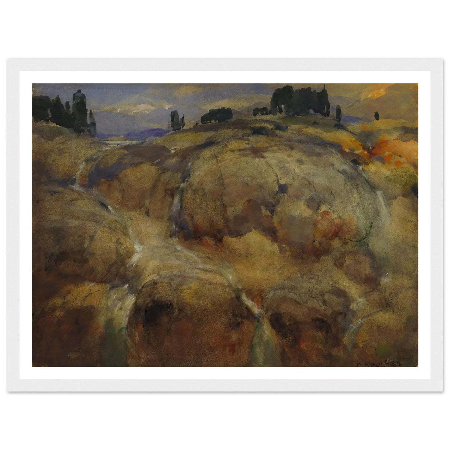 Deserted Bed Of A Glacier Art Print | William Henry Holmes-Quipham Collections