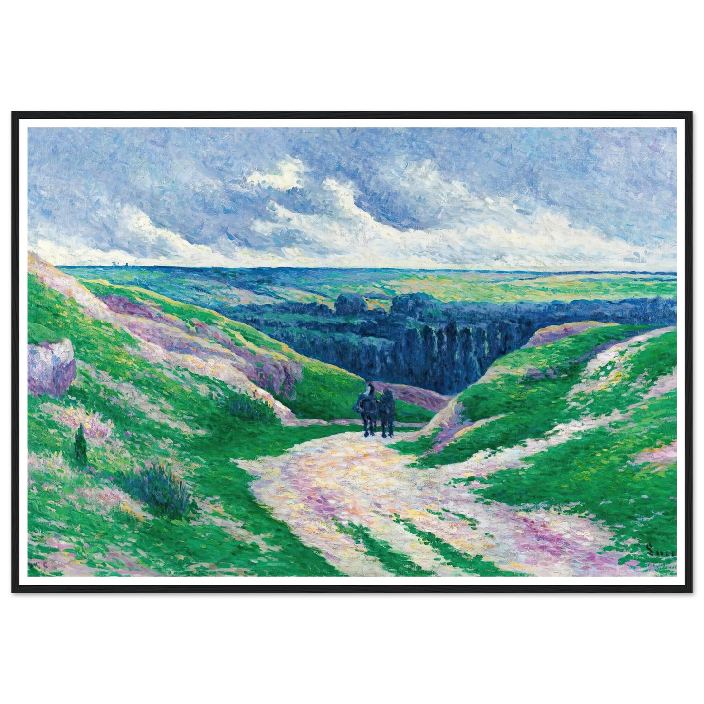Paysage Près De Moulineux Sur Oise (circa 1902-03) Art Print | Maximilien Luce-Quipham Collections