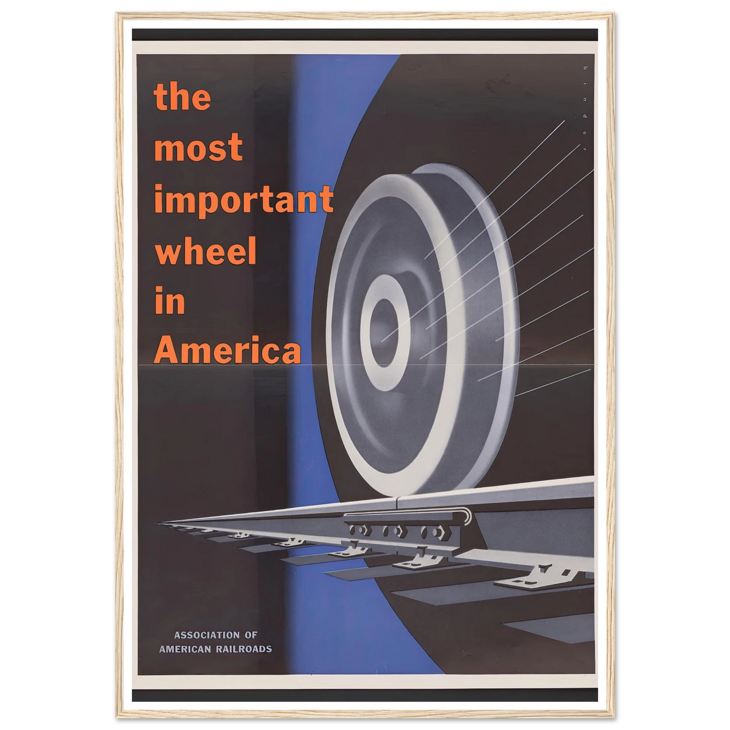 The most important wheels in America. (1952) Art Print | Joseph Binder-Quipham Collections