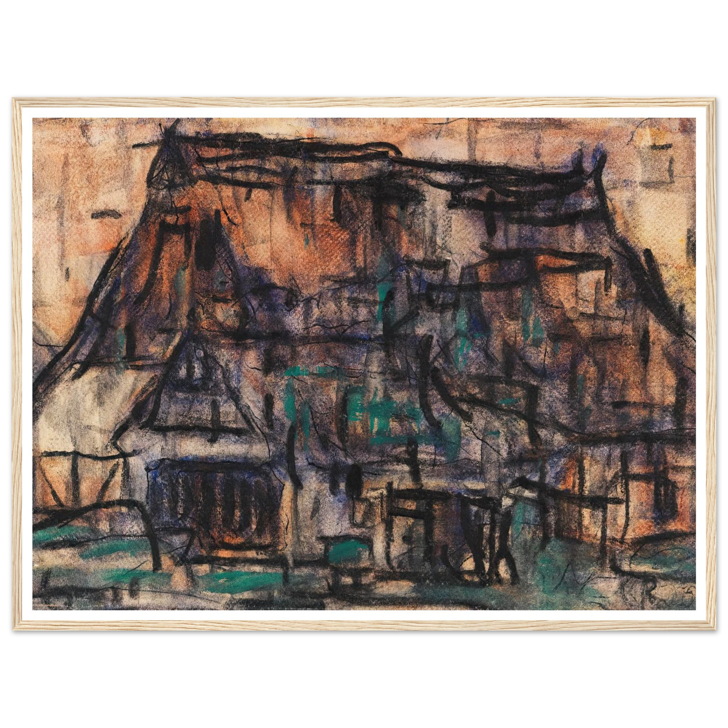 Haus in Soest (1920) Art Print | Christian Rohlfs-Quipham Collections