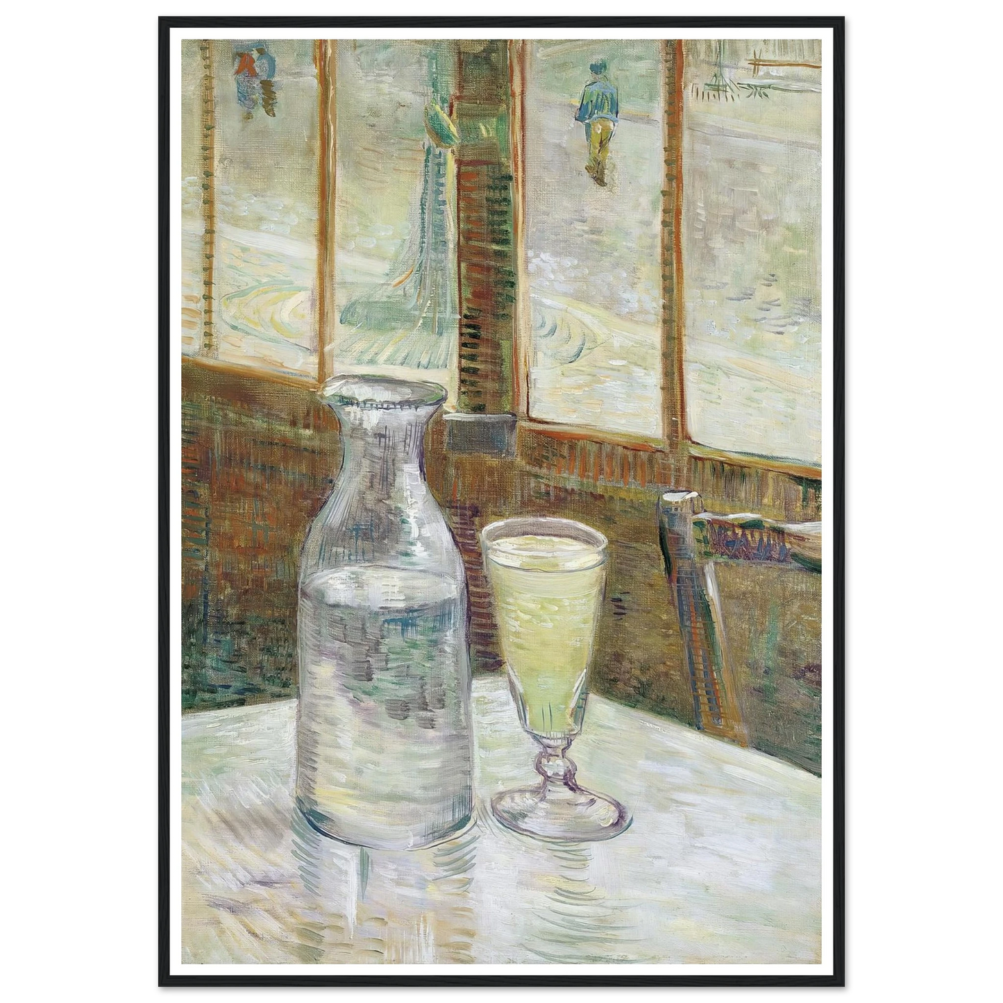 Café table with absinth (1887) Art Print | Vincent van Gogh-Quipham Collections