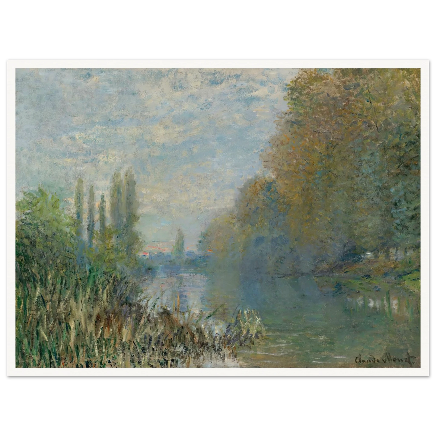 Bords De La Seine En Automne (1876) Art Print | Claude Monet-Quipham Collections