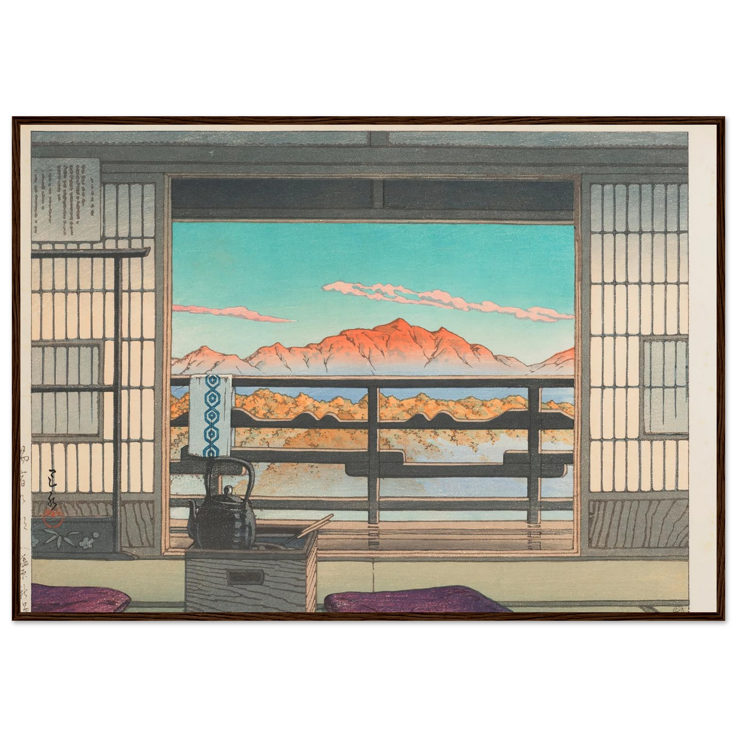 Yuyado no asa Shiobara Arayu (Morning at the Arayu Spa in Shiobara) (1946) Art Print | Kawase Hasui-Quipham Collections
