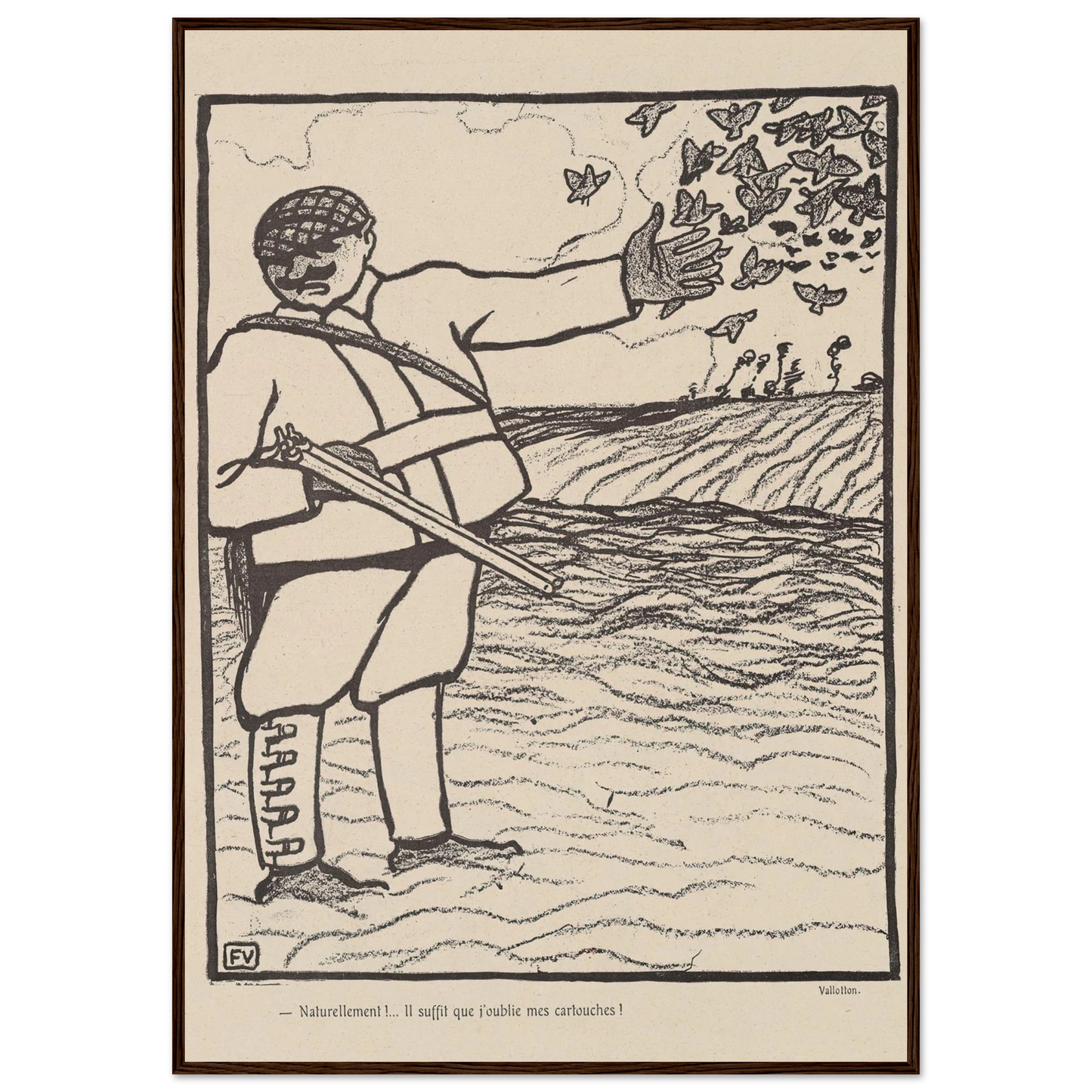 12 septembre 1903 Art Print | Felix Vallotton - Framed Poster - 30x40 cm / 12x16″ - Black frame