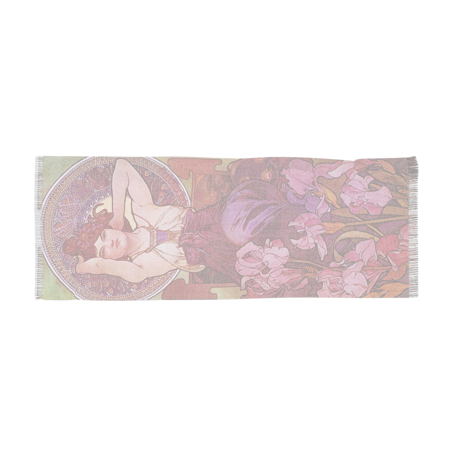 Amethyst | Alphonse Mucha Scarf – Art Nouveau Scarf-Quipham Collections