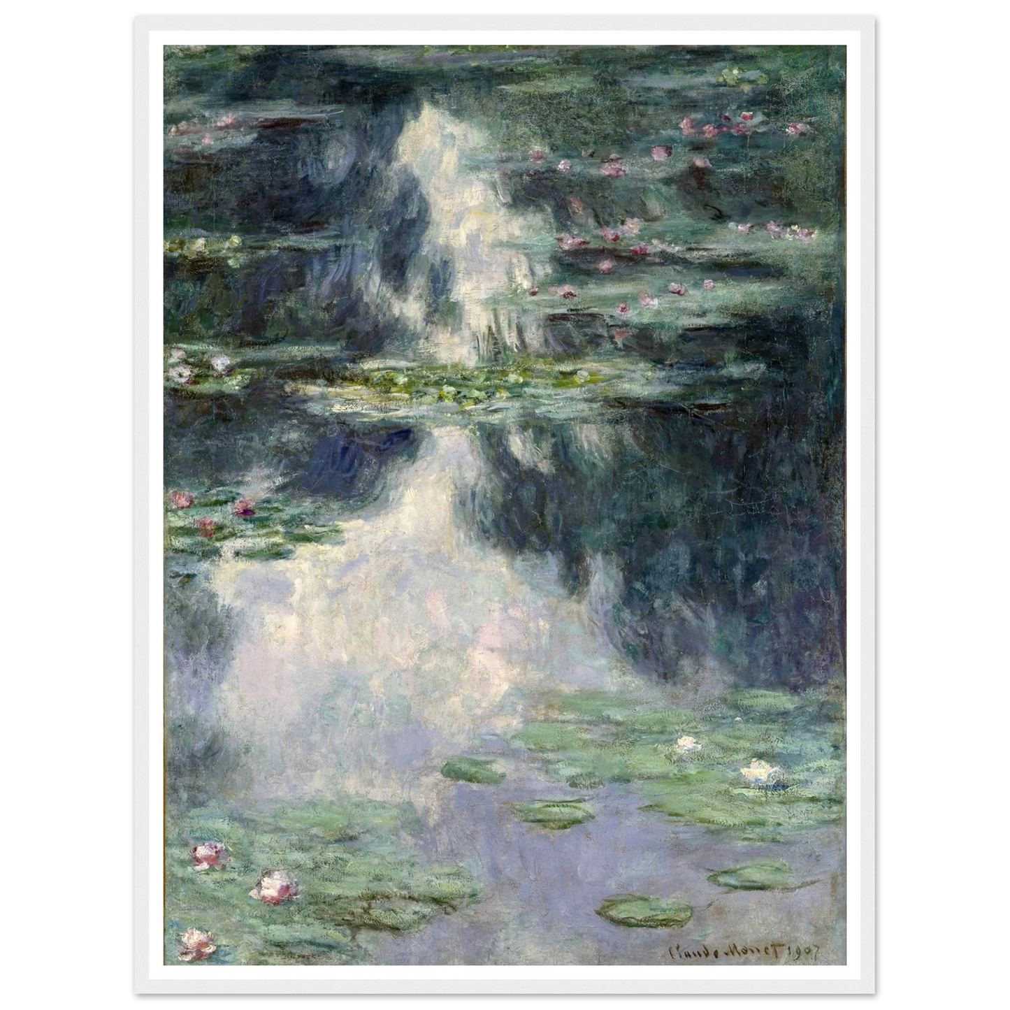 Pond with Water Lilies (1907) Art Print | Claude Monet-Quipham Collections