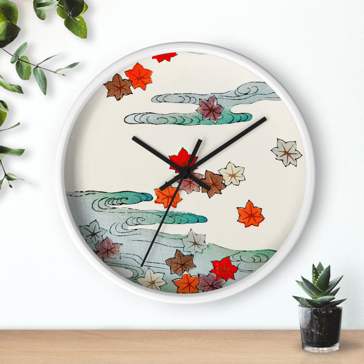 Water Illustation Wall Clock | Watanabe Seitei-Quipham Collections