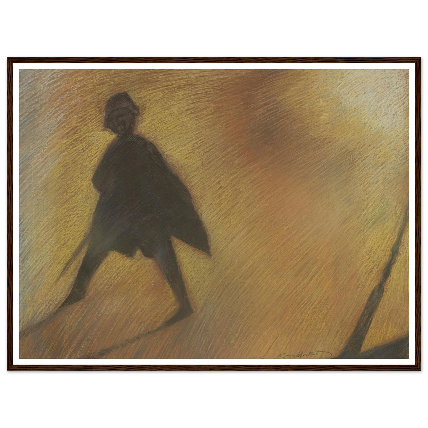 Het einde van een mooie dag – Figuur in tegenlicht (1912) Art Print | Leon Spilliaert-Quipham Collections