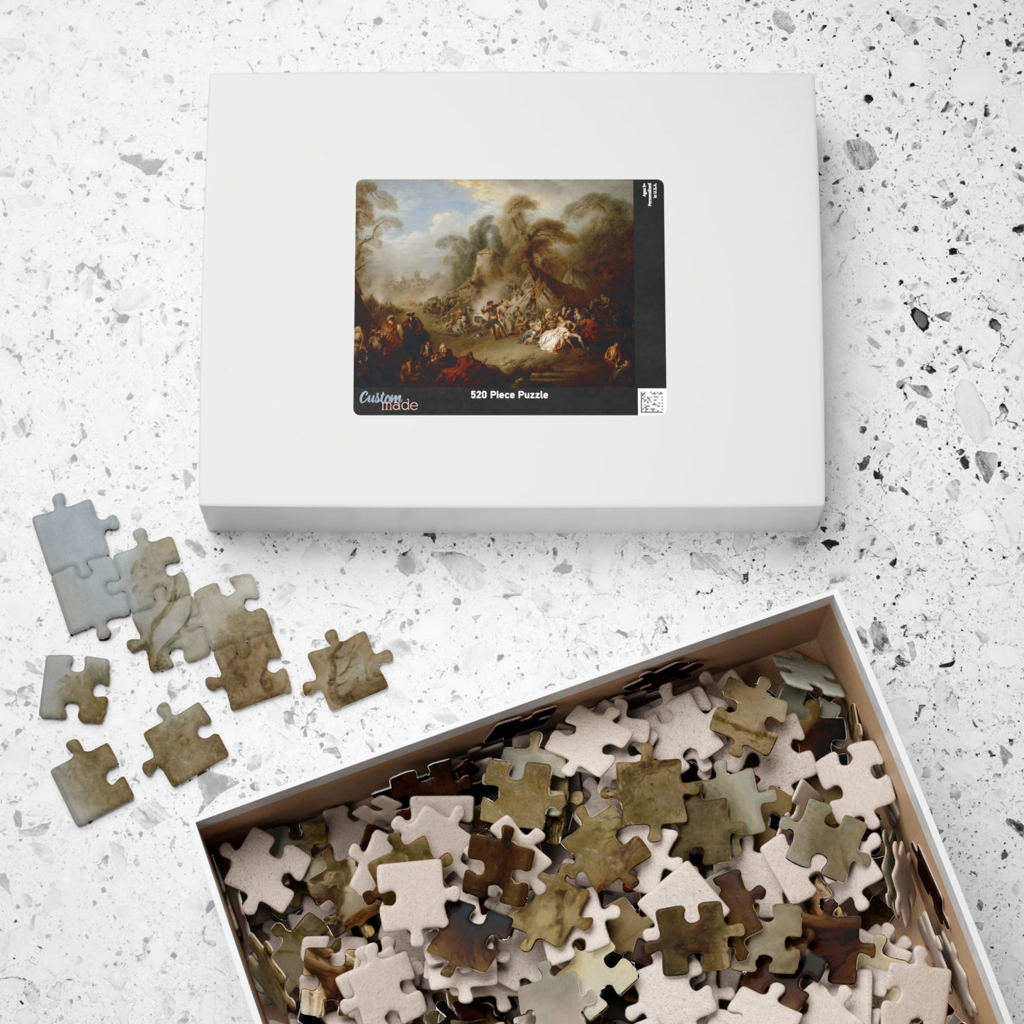 A fête champêtre, rejoicing of the soldiers Puzzle | Jean-Baptiste Pater-Quipham Collections
