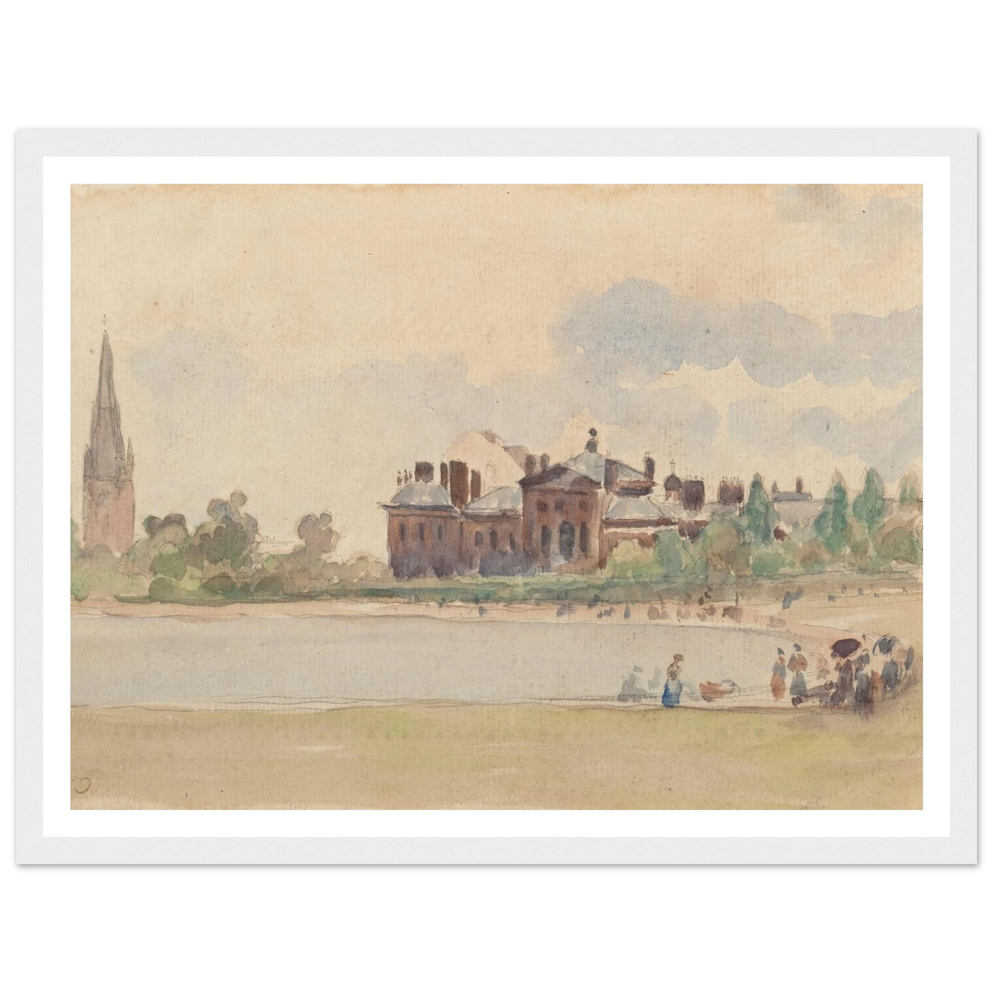 Kensington Gardens, London (1890) Art Print | Camille Pissarro-Quipham Collections