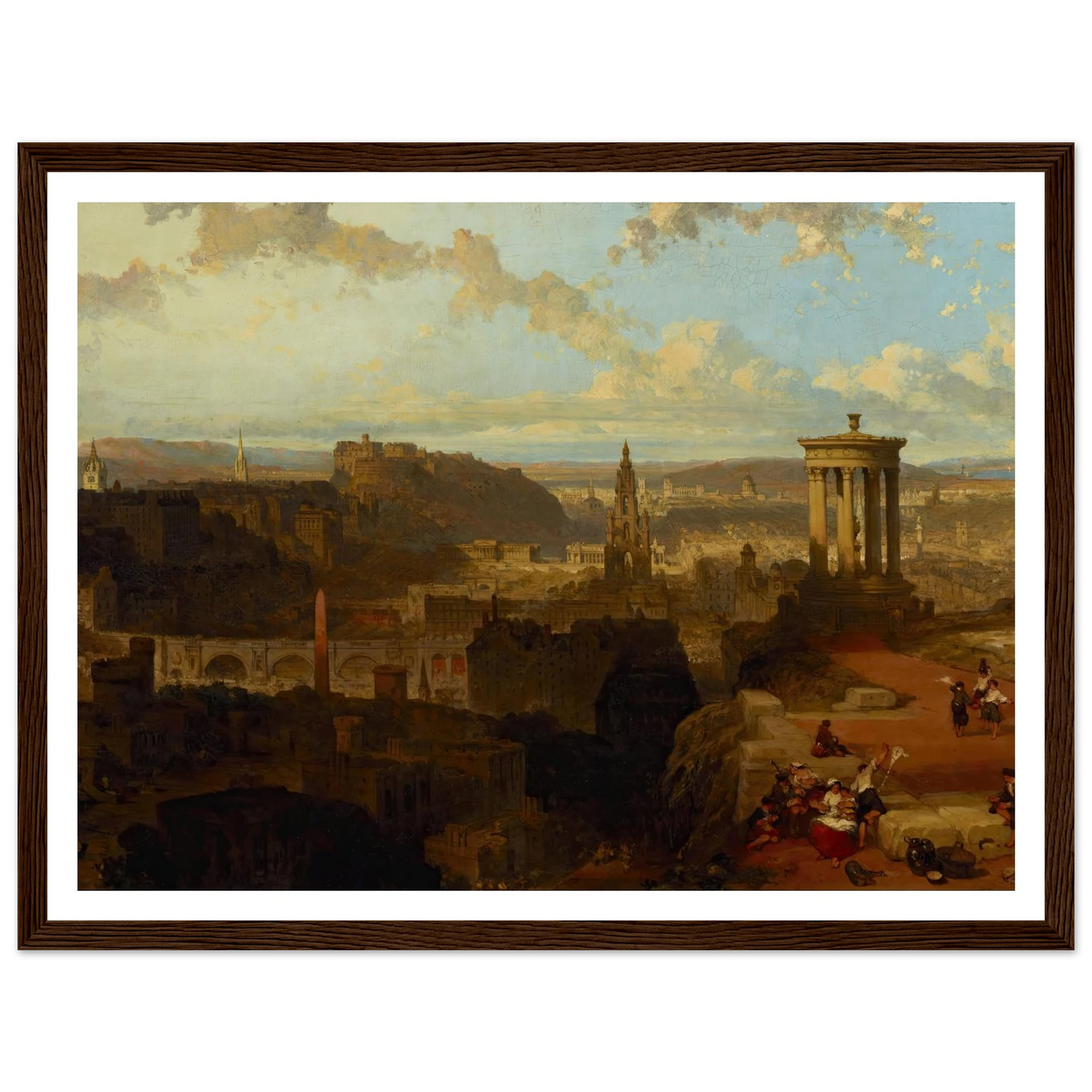 Edinburgh from the Calton Hill (1858) Art Print | David Roberts-Quipham Collections