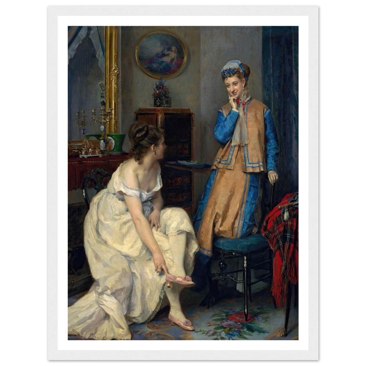 Confidences (c. 1870) Art Print | Raimundo de Madrazo y Garreta-Quipham Collections