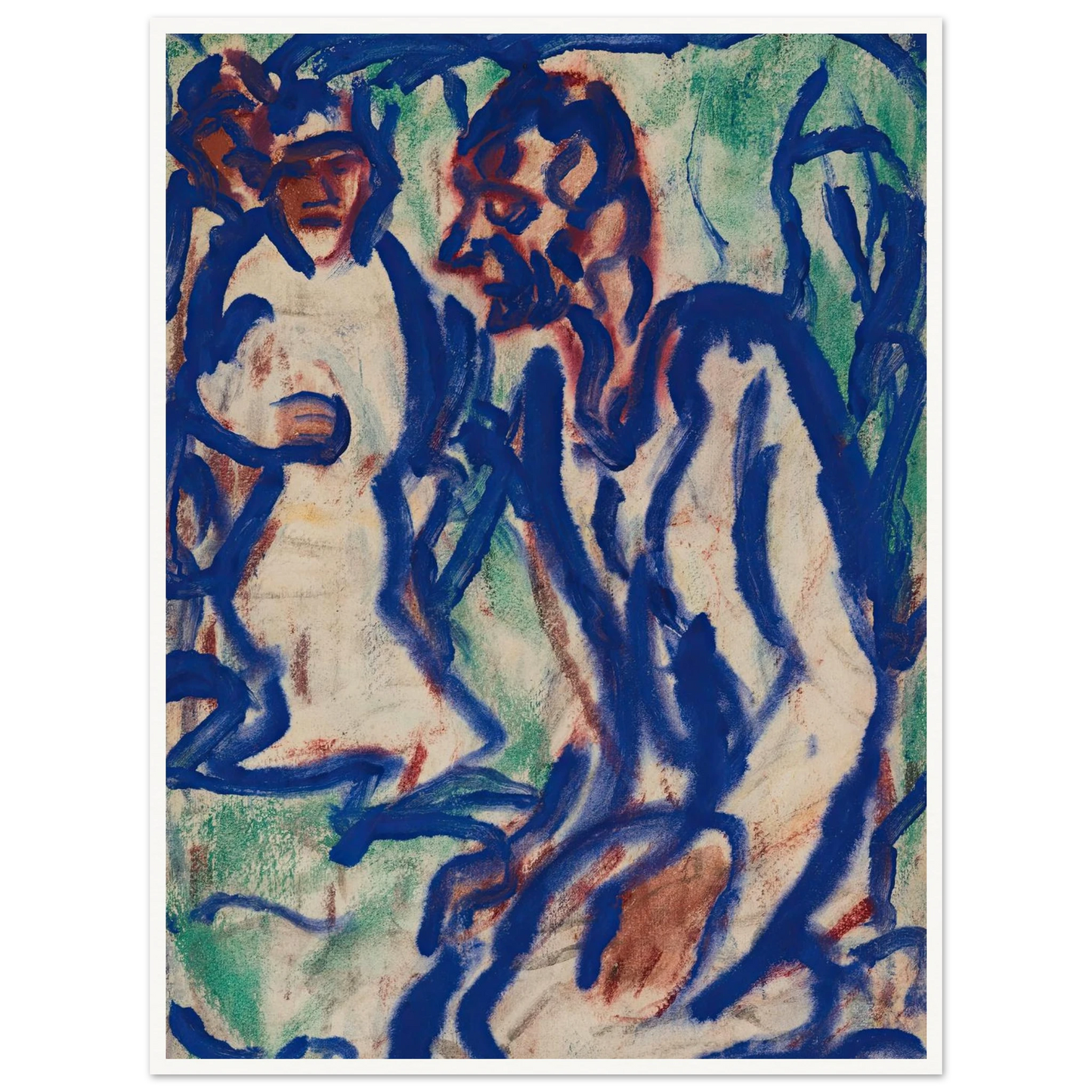 Kniender (1918) Art Print | Christian Rohlfs-Quipham Collections