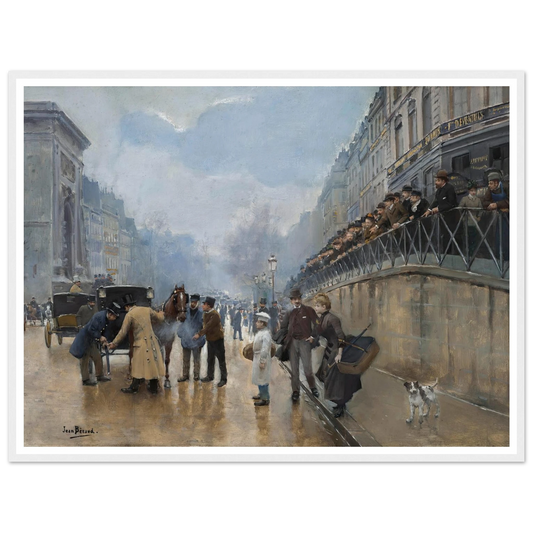 L’accident; Porte Saint-Denis Art Print | Jean Beraud-Quipham Collections