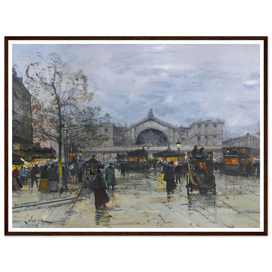 La Gare De L’est Art Print | Eugene Galien Laloue-Quipham Collections