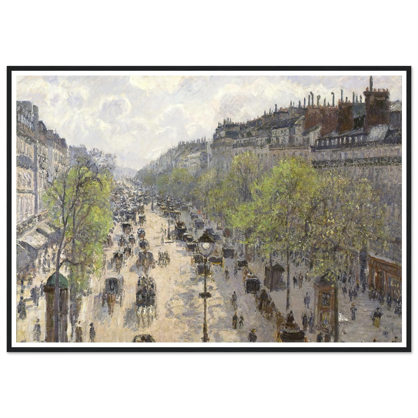 Boulevard Montmartre, Spring (1897) Art Print | Camille Pissarro-Quipham Collections