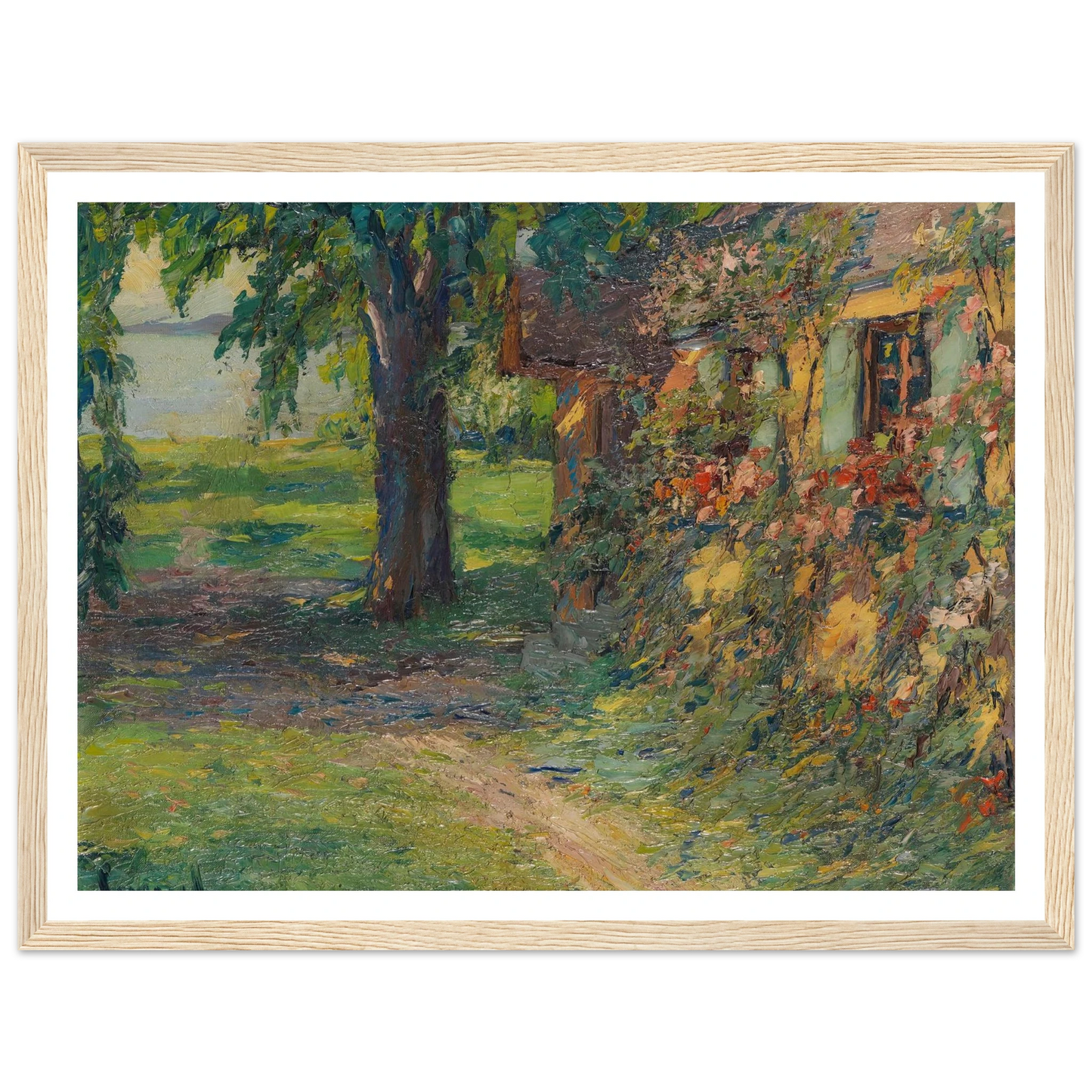 The artist’s house on Lake Starnberg (1920) Art Print | Edward Cucue-Quipham Collections