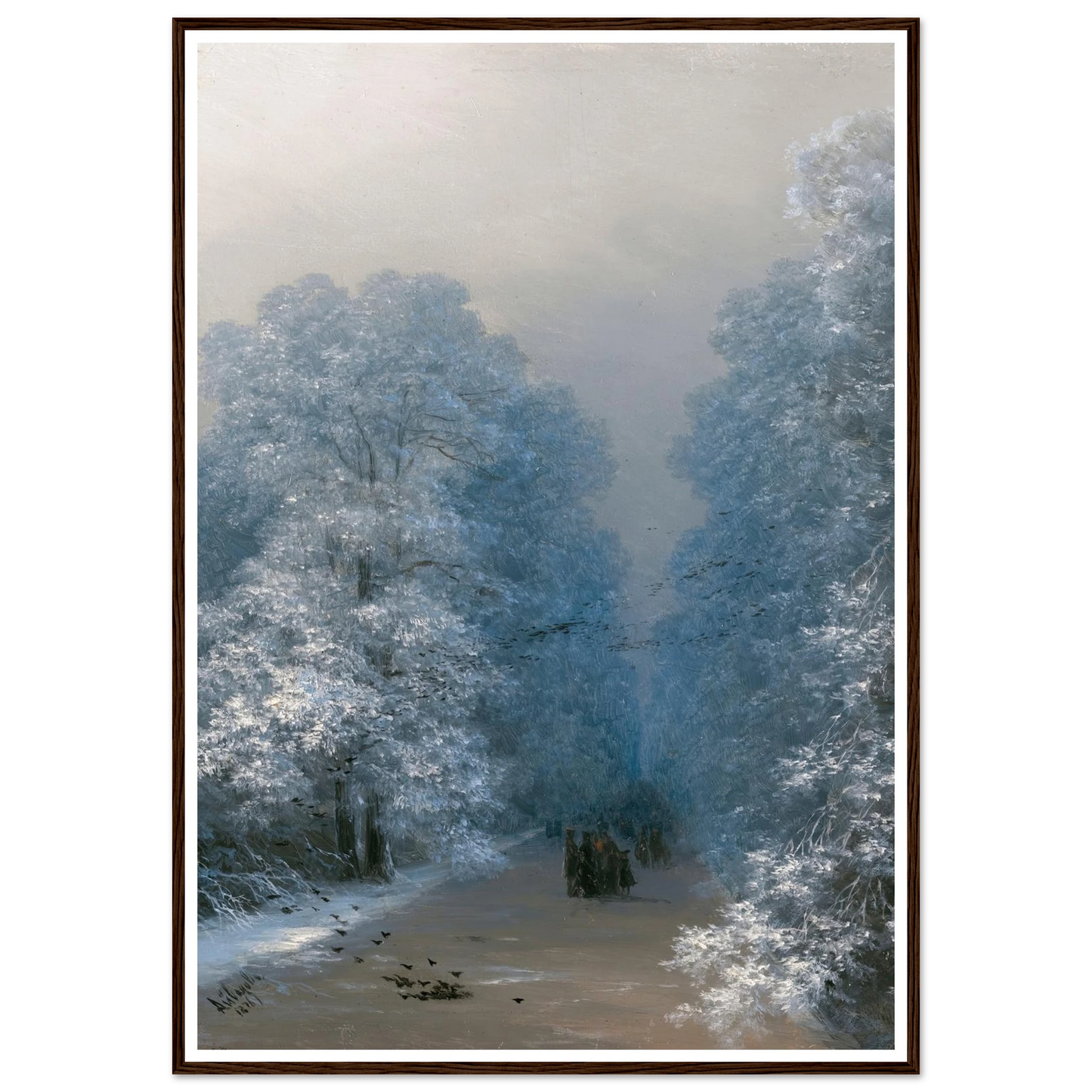 Winter Landscape (1876) Art Print | Ivan Konstantinovich Aivazovsky-Quipham Collections