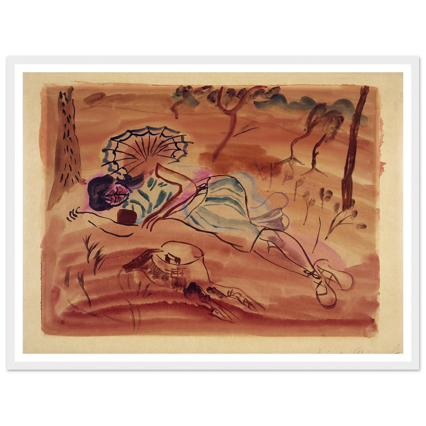 Pinewoods (Under the pines) (1931) Art Print | Frances Hodgkins-Quipham Collections