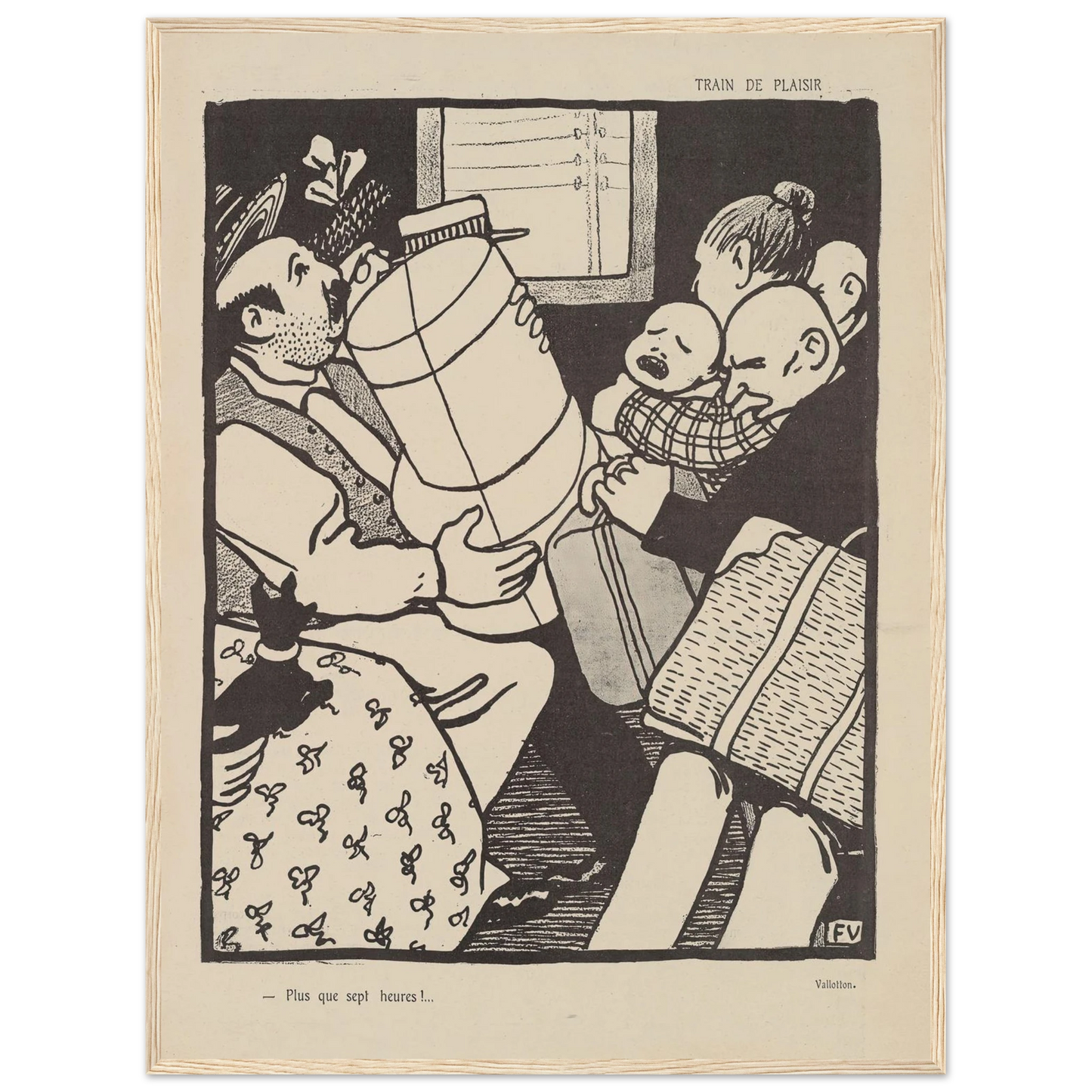 13 septembre 1903 Art Print | Felix Vallotton - Framed Poster - 30x40 cm / 12x16″ - Black frame