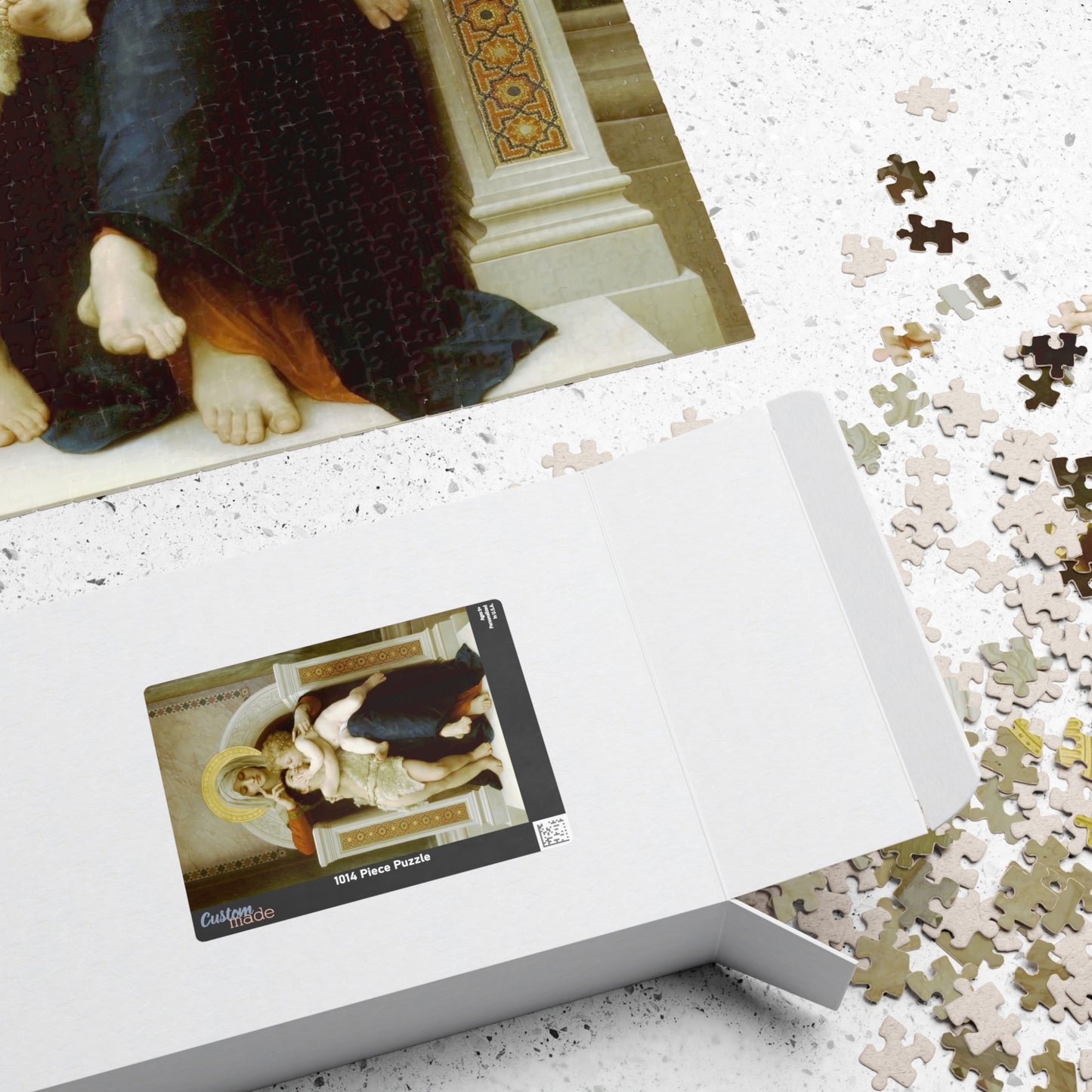 The Virgin, the Baby Jesus and Saint John the Baptist Puzzle | William-Adolphe Bouguereau-Quipham Collections