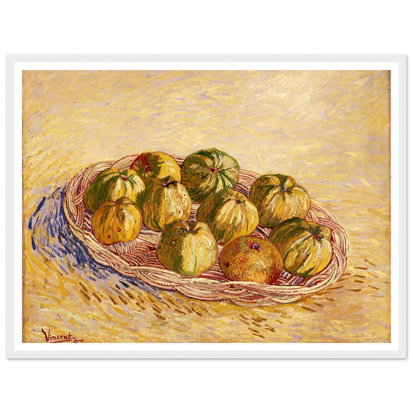 Still Life, Basket of Apples (1887) Art Print | Vincent van Gogh-Quipham Collections