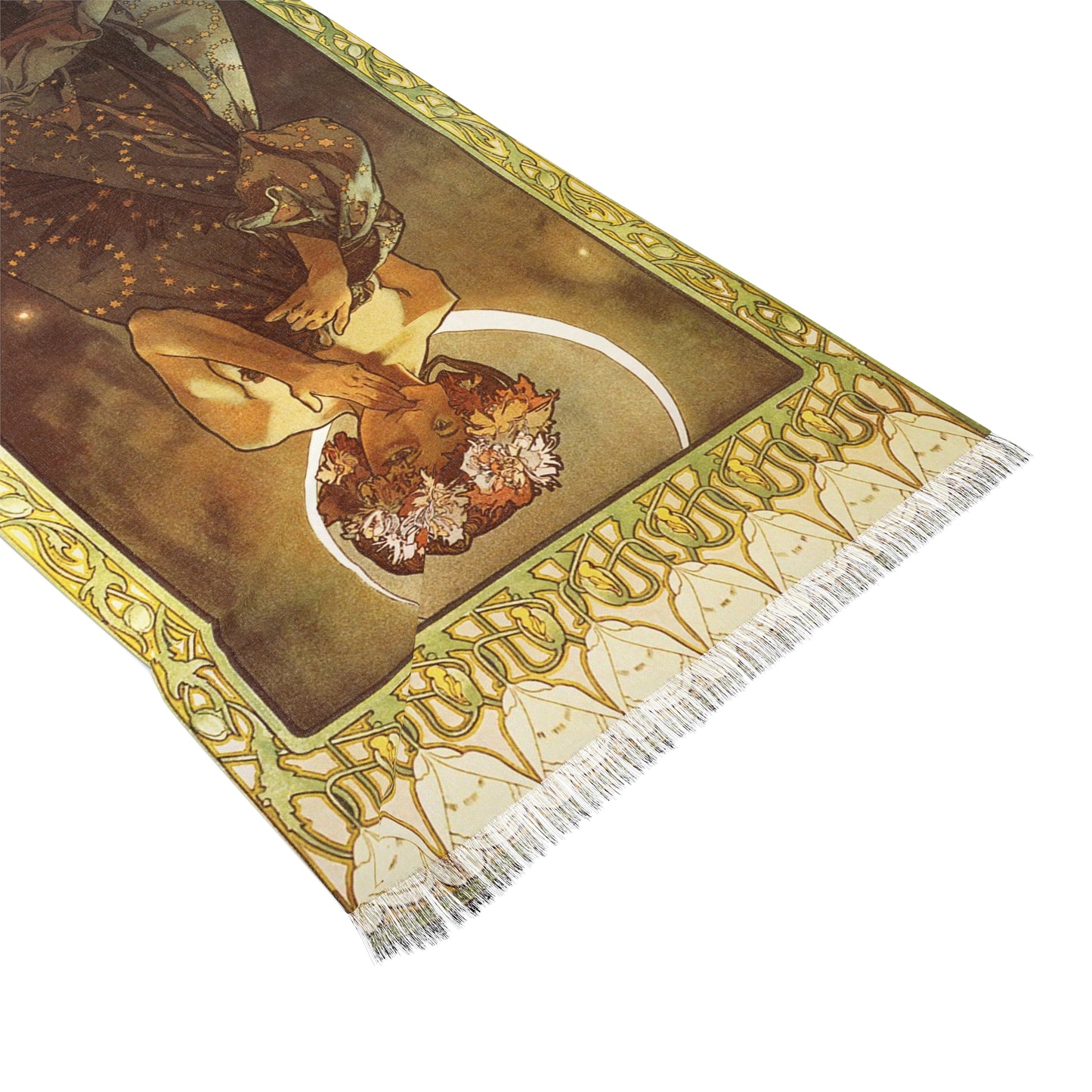 The Moon | Alphonse Mucha Scarf – Art Nouveau Scarf-Quipham Collections