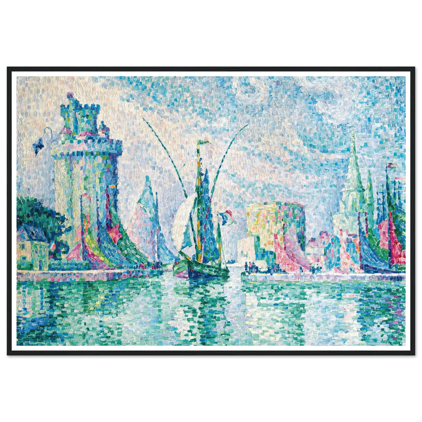 Les Tours Vertes, La Rochelle (1913) Art Print | Paul Signac-Quipham Collections