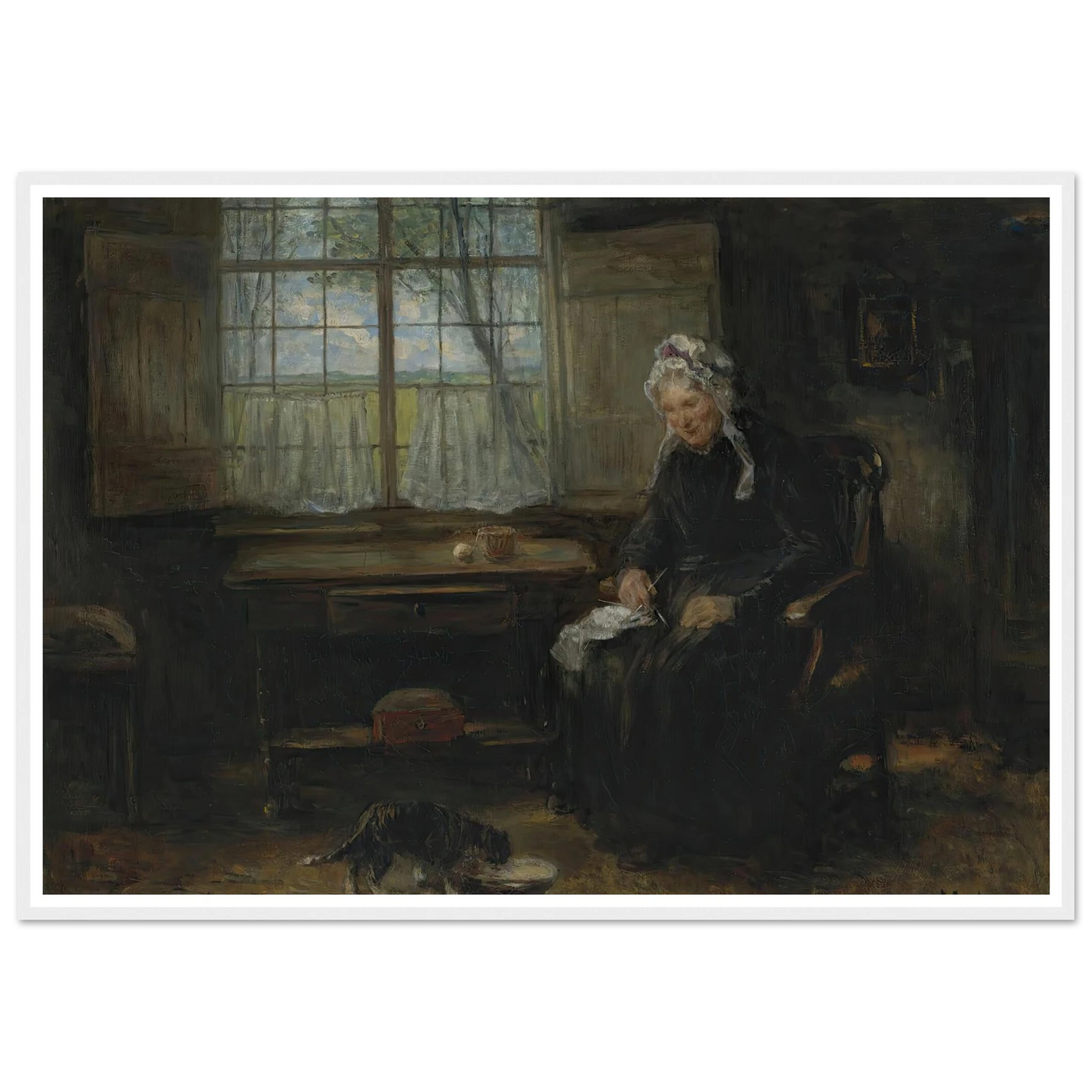 Une vieille demoiselle Art Print | Jozef Israels-Quipham Collections