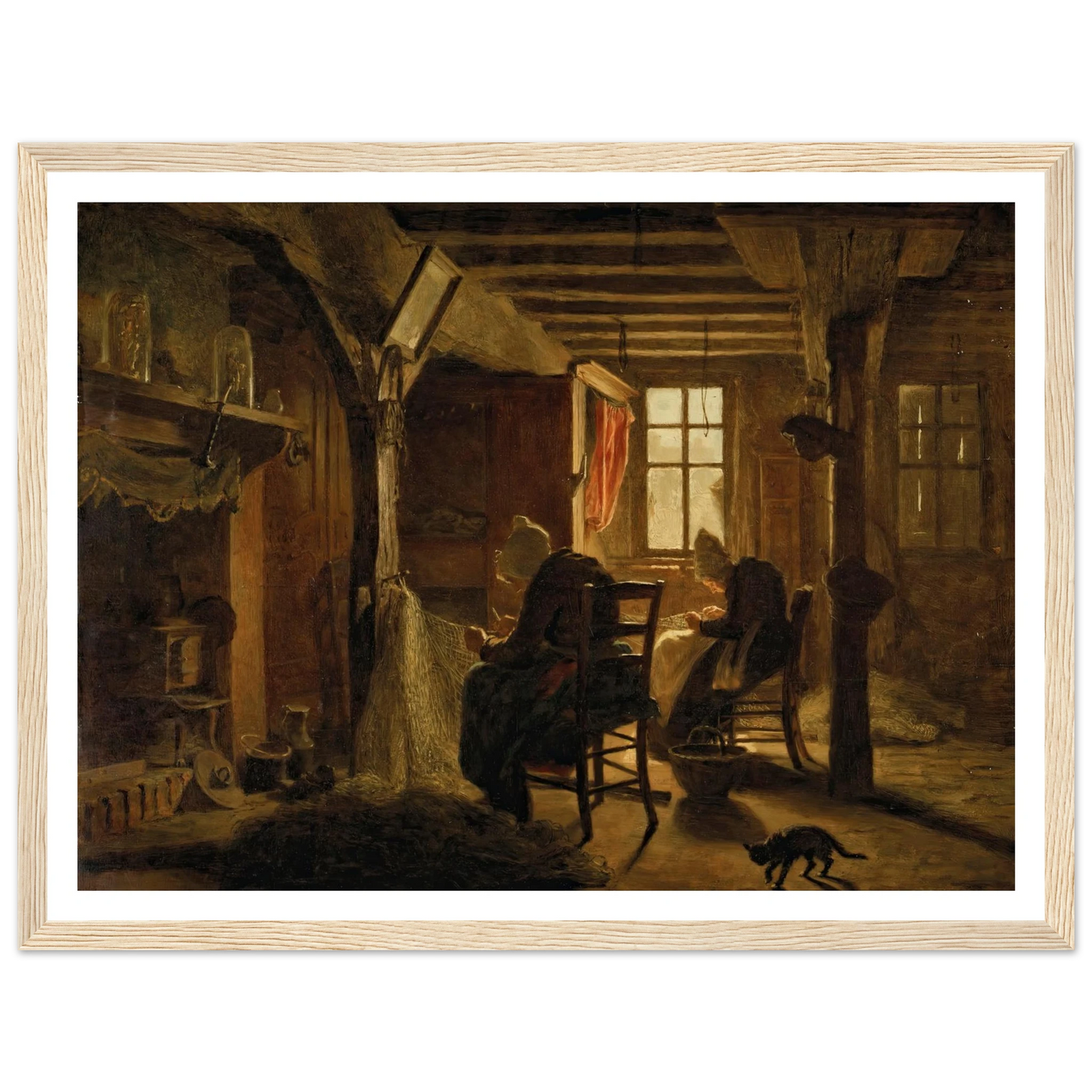 Mending the Nets Art Print | Jozef Israels-Quipham Collections