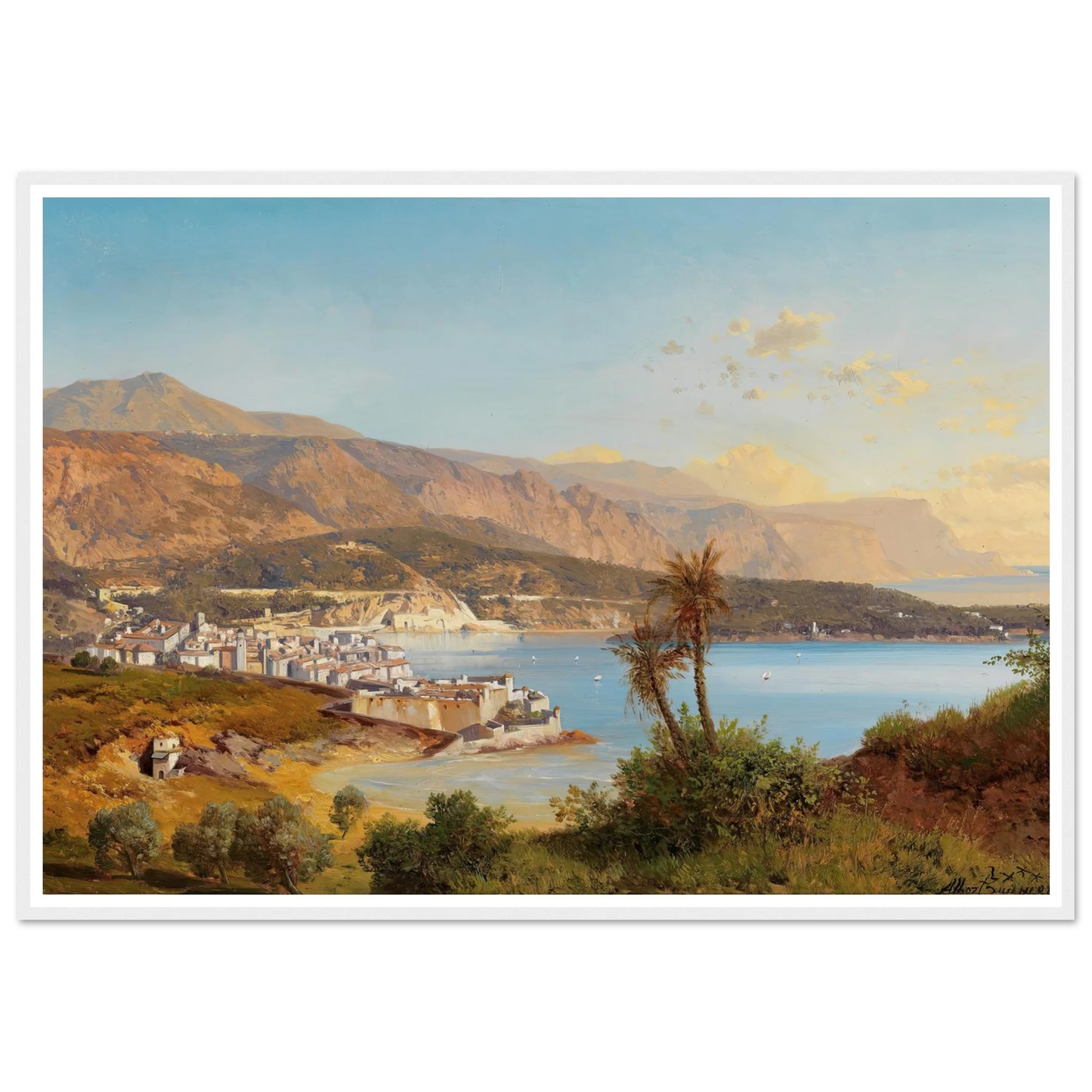 Blick über die Bucht von Villefranche-sur-Mer Art Print | Albert Zimmermann-Quipham Collections