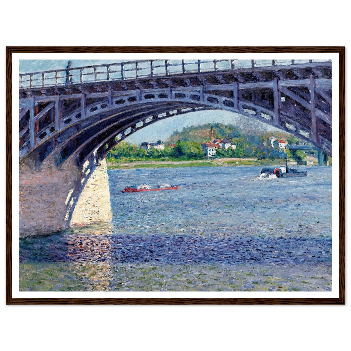 Le Pont D’argenteuil Et La Seine (circa 1883) Art Print | Gustave Caillebotte-Quipham Collections