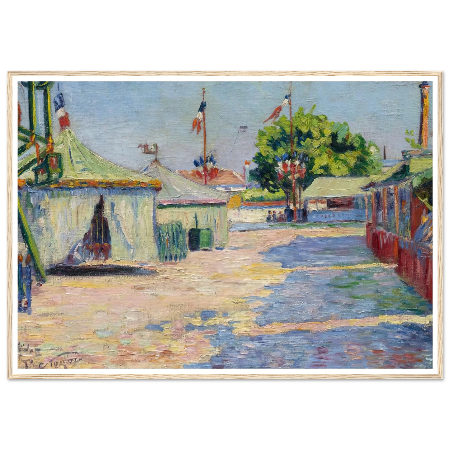 La Fête D’asnières (1884) Art Print | Paul Signac-Quipham Collections