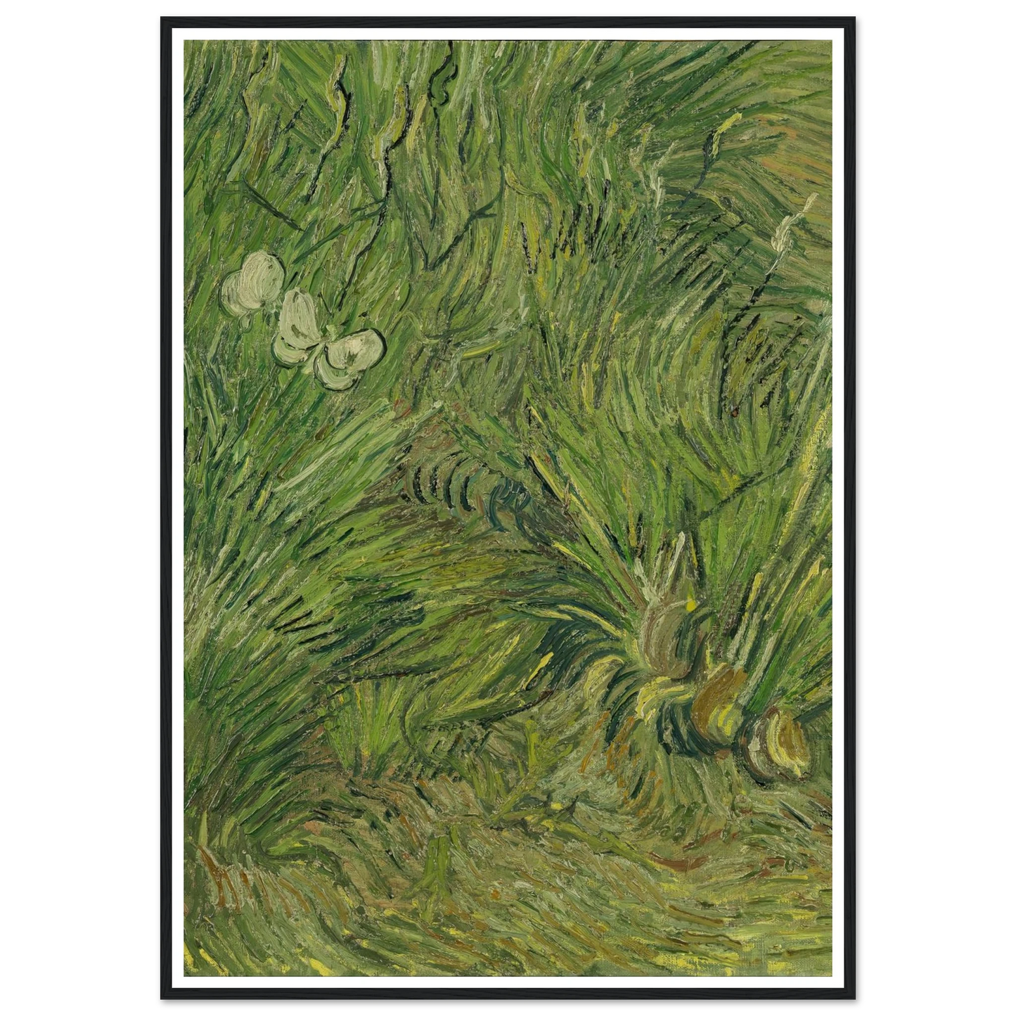 Garden with butterflies (1889) Art Print | Vincent van Gogh-Quipham Collections