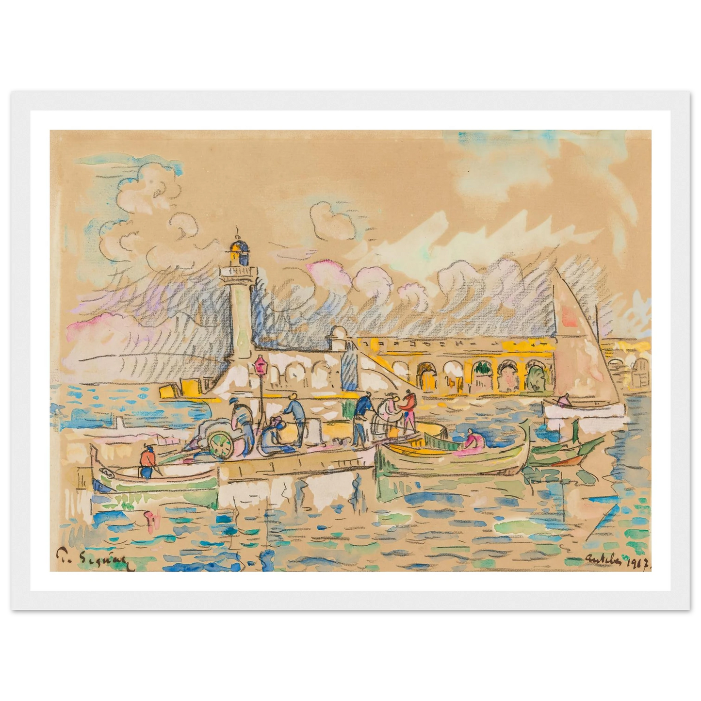 Antibes (1917) Art Print | Paul Signac-Quipham Collections