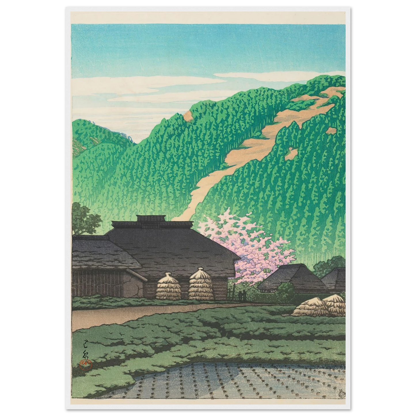 Izu Nishibira no asa (Morning in Nishibira, Izu) (1953) Art Print | Kawase Hasui-Quipham Collections